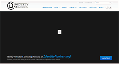 Desktop Screenshot of identitynumber.org